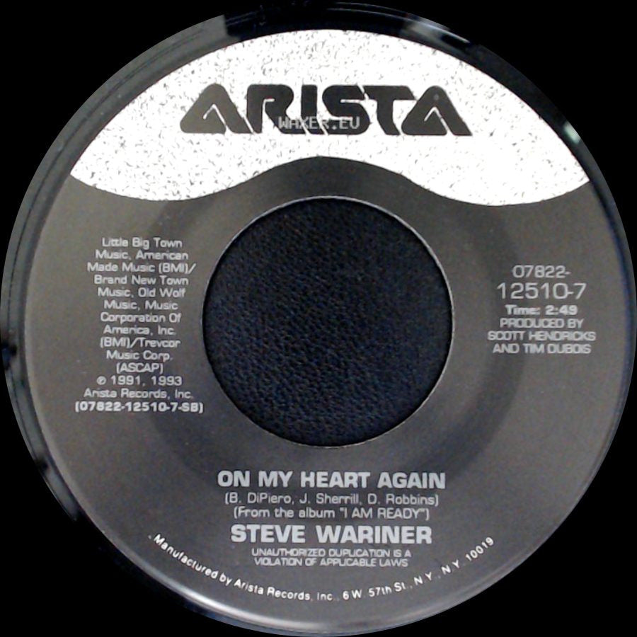 Steve Wariner - On My Heart Again / Like A River To The Sea side A