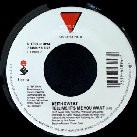 Keith Sweat - Your Love - Part 2 / Tell Me It's Me You Want side B