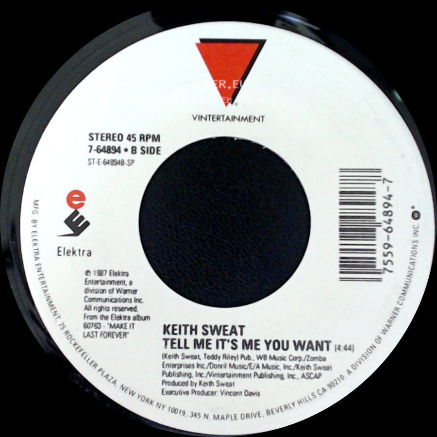 Keith Sweat - Your Love - Part 2 / Tell Me It's Me You Want side B