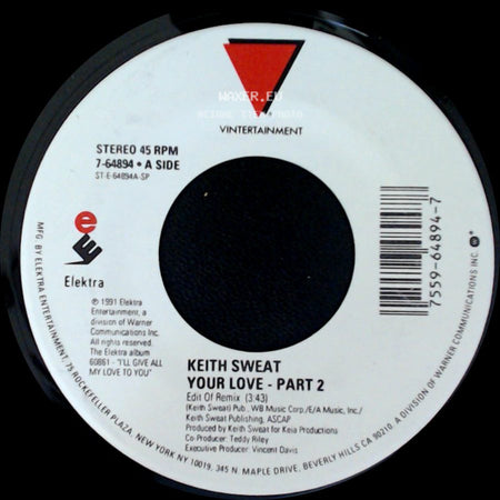Keith Sweat - Your Love - Part 2 / Tell Me It's Me You Want side A