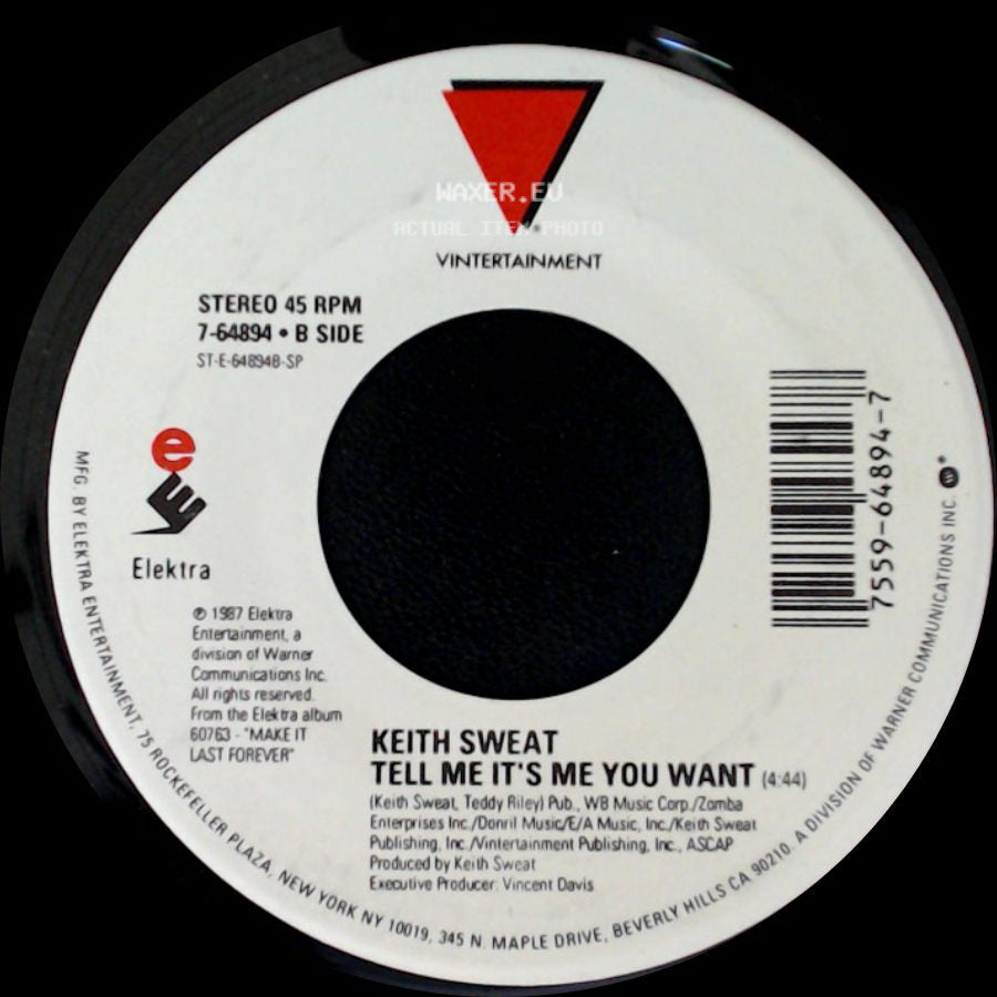 Keith Sweat - Your Love - Part 2 / Tell Me It's Me You Want side B