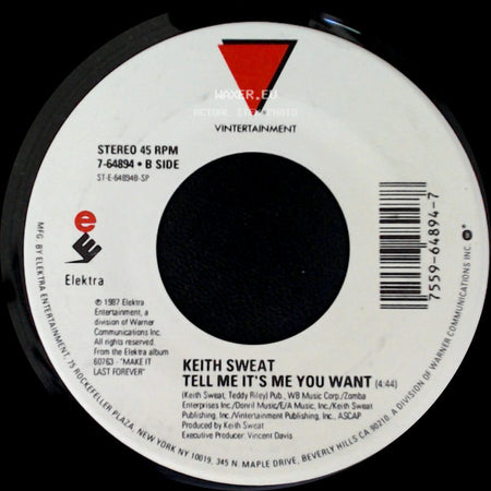 Keith Sweat - Your Love - Part 2 / Tell Me It's Me You Want side B