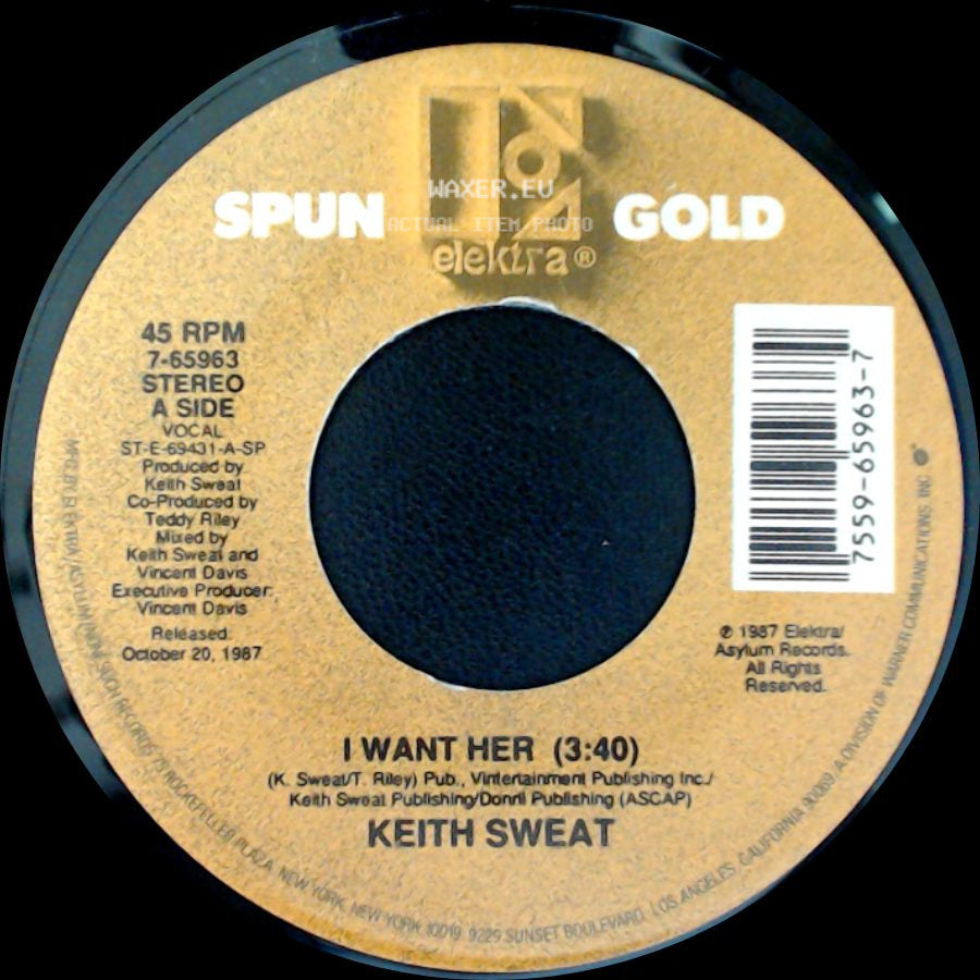 Keith Sweat - I Want Her / Somethng Just Ain't Right side A