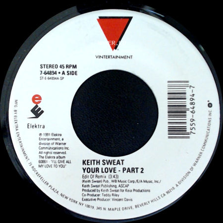 Keith Sweat - Your Love - Part 2 / Tell Me It's Me You Want side A