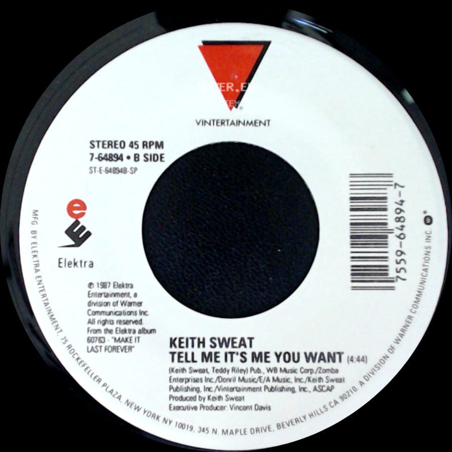 Keith Sweat - Your Love - Part 2 / Tell Me It's Me You Want side B