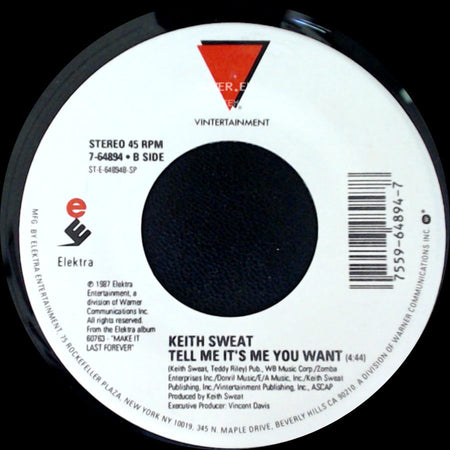 Keith Sweat - Your Love - Part 2 / Tell Me It's Me You Want side B