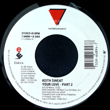 Keith Sweat - Your Love - Part 2 / Tell Me It's Me You Want side A