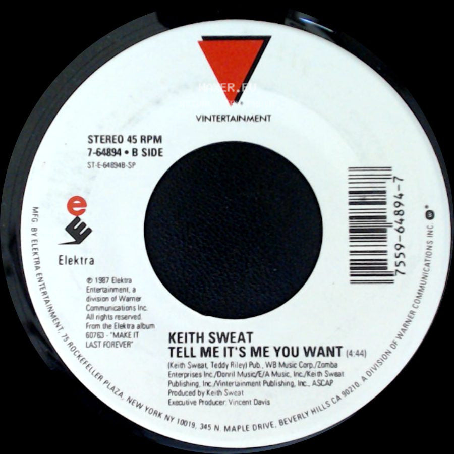 Keith Sweat - Your Love - Part 2 / Tell Me It's Me You Want side B
