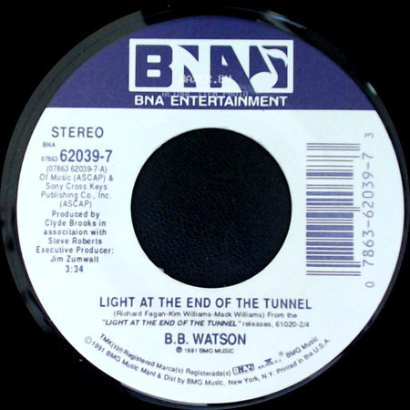 B.B. Watson - Light At The End Of The Tunnel / Honkytonk The Town Tonight side A