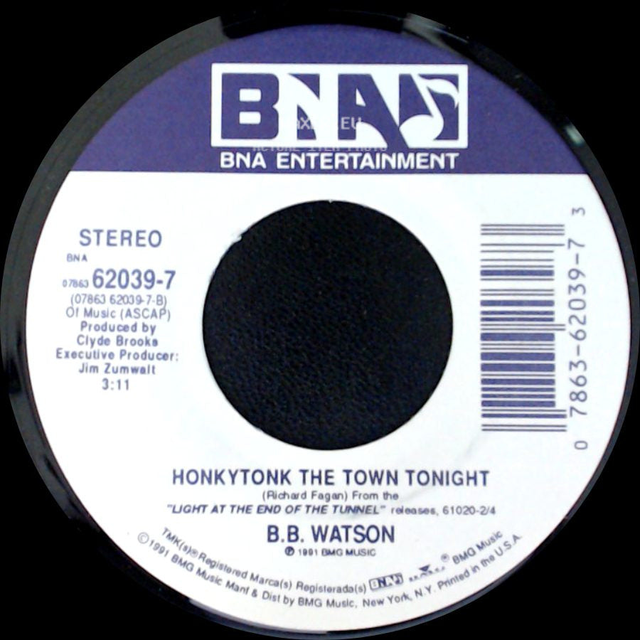 B.B. Watson - Light At The End Of The Tunnel / Honkytonk The Town Tonight side B