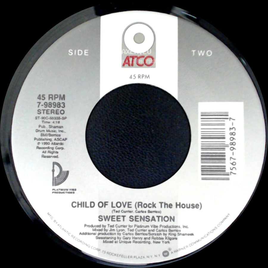 Sweet Sensation - Love Child / Child Of Love (Rock The House) side B