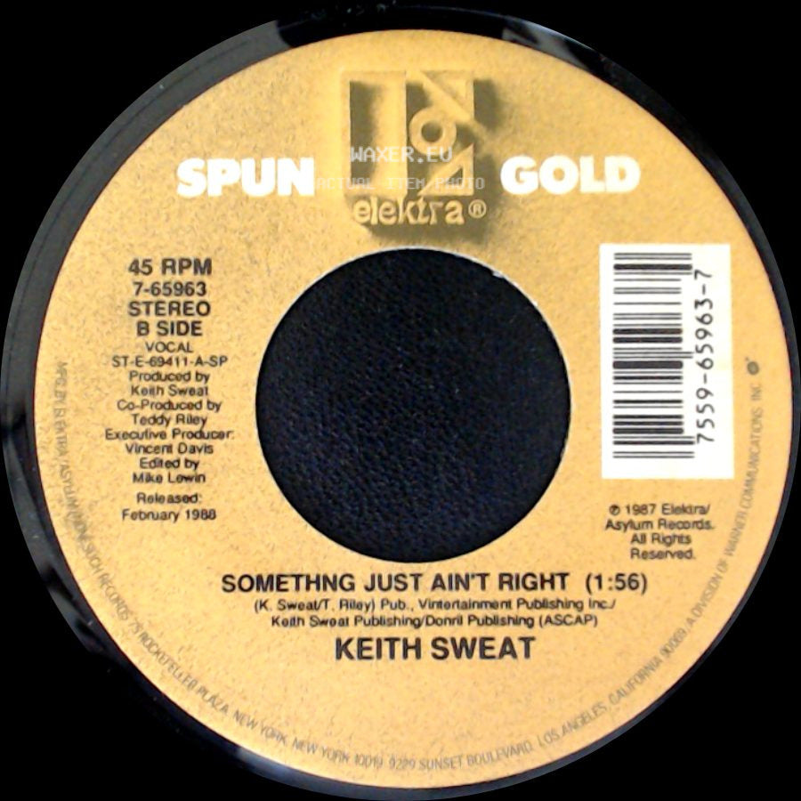 Keith Sweat - I Want Her / Somethng Just Ain't Right side B