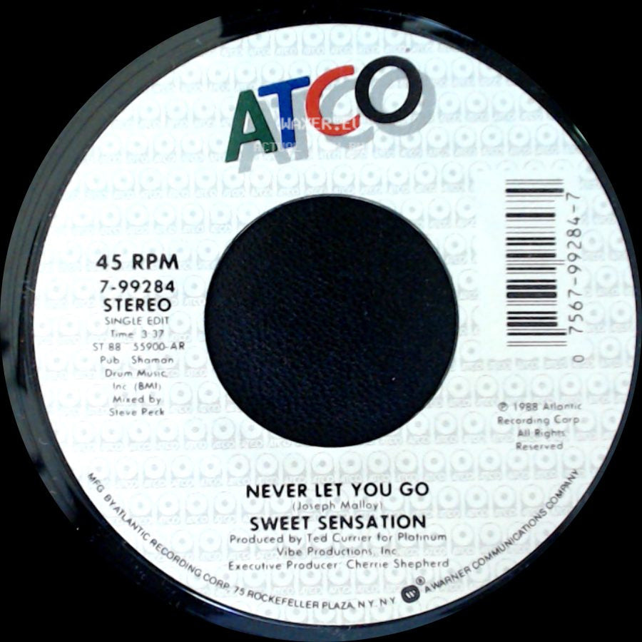 Sweet Sensation - Never Let You Go / Never Let You Go side B