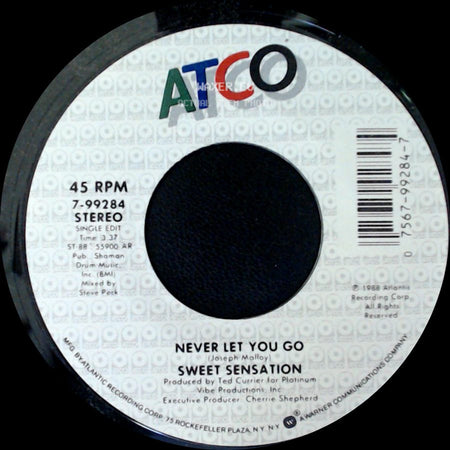 Sweet Sensation - Never Let You Go / Never Let You Go side B