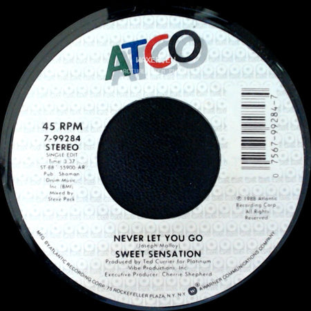 Sweet Sensation - Never Let You Go / Never Let You Go side B