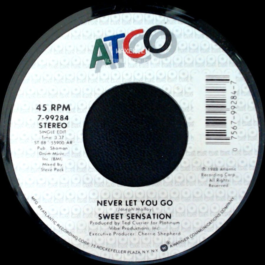 Sweet Sensation - Never Let You Go / Never Let You Go side B