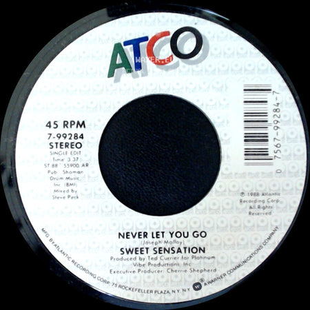 Sweet Sensation - Never Let You Go / Never Let You Go side B