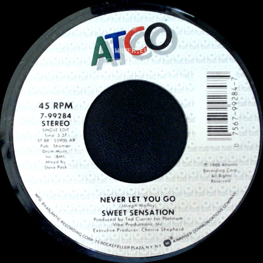 Sweet Sensation - Never Let You Go / Never Let You Go side B