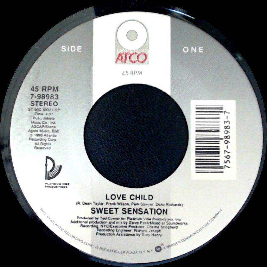 Sweet Sensation - Love Child / Child Of Love (Rock The House) side A