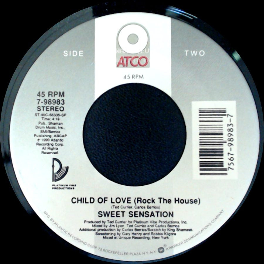 Sweet Sensation - Love Child / Child Of Love (Rock The House) side B