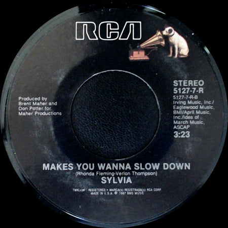 Sylvia - Makes You Wanna Slow Down / Straight From My Heart side A