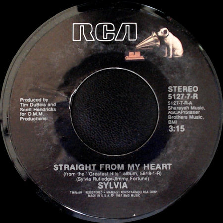 Sylvia - Makes You Wanna Slow Down / Straight From My Heart side B