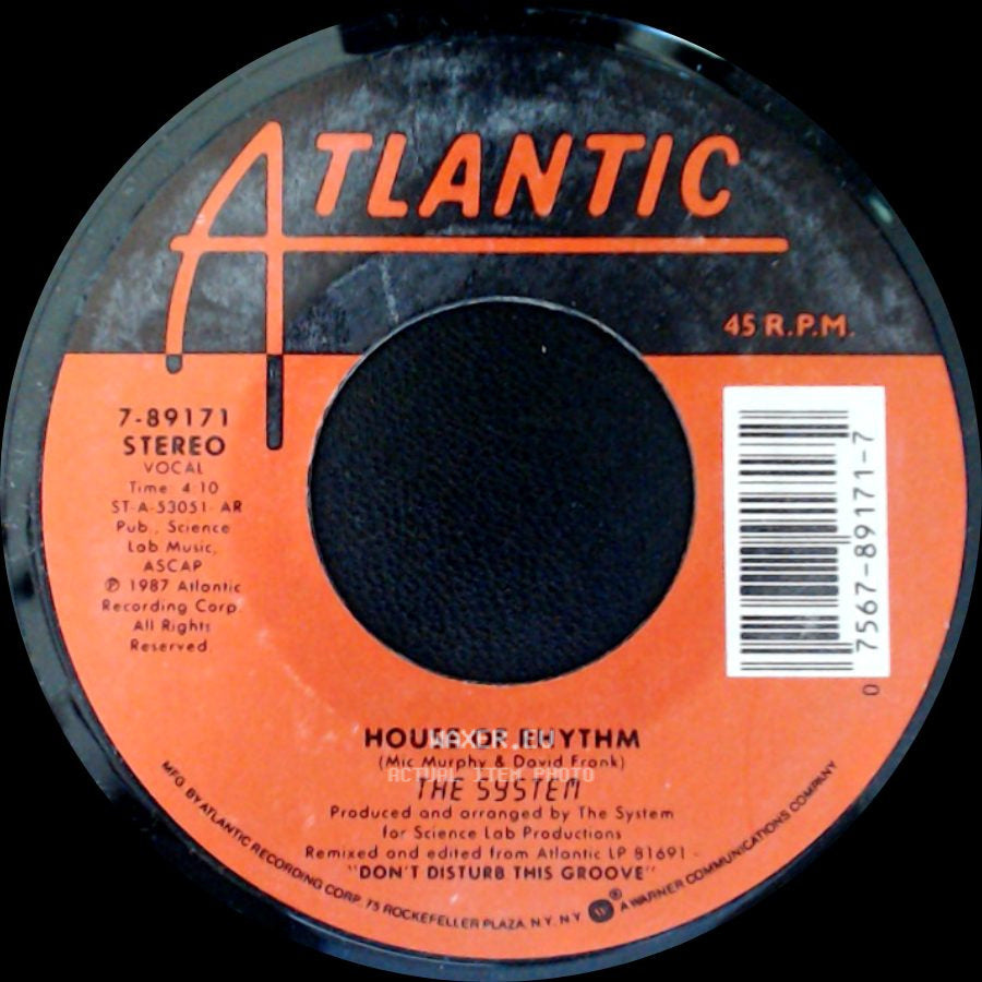 The System - Groove / House Of Rhythm side B