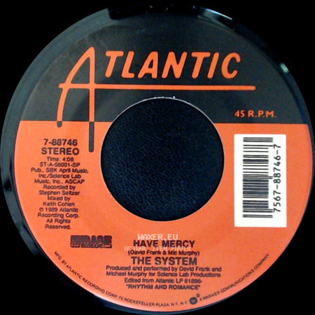 The System - Have Mercy / Have Mercy side A