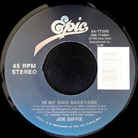Joe Diffie - In My Own Backyard / Here Comes That Train side A