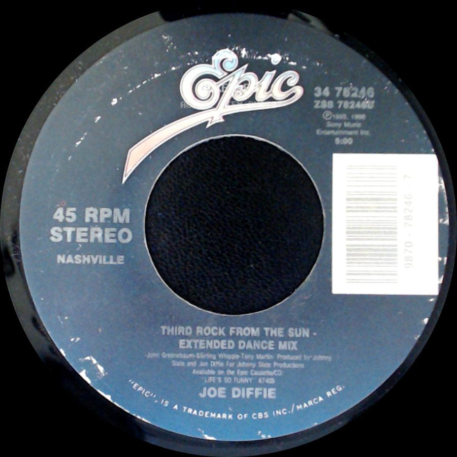 Joe Diffie - Third Rock From The Sun - Extended Dance Mix / C-O-U-N-T-R-Y side A