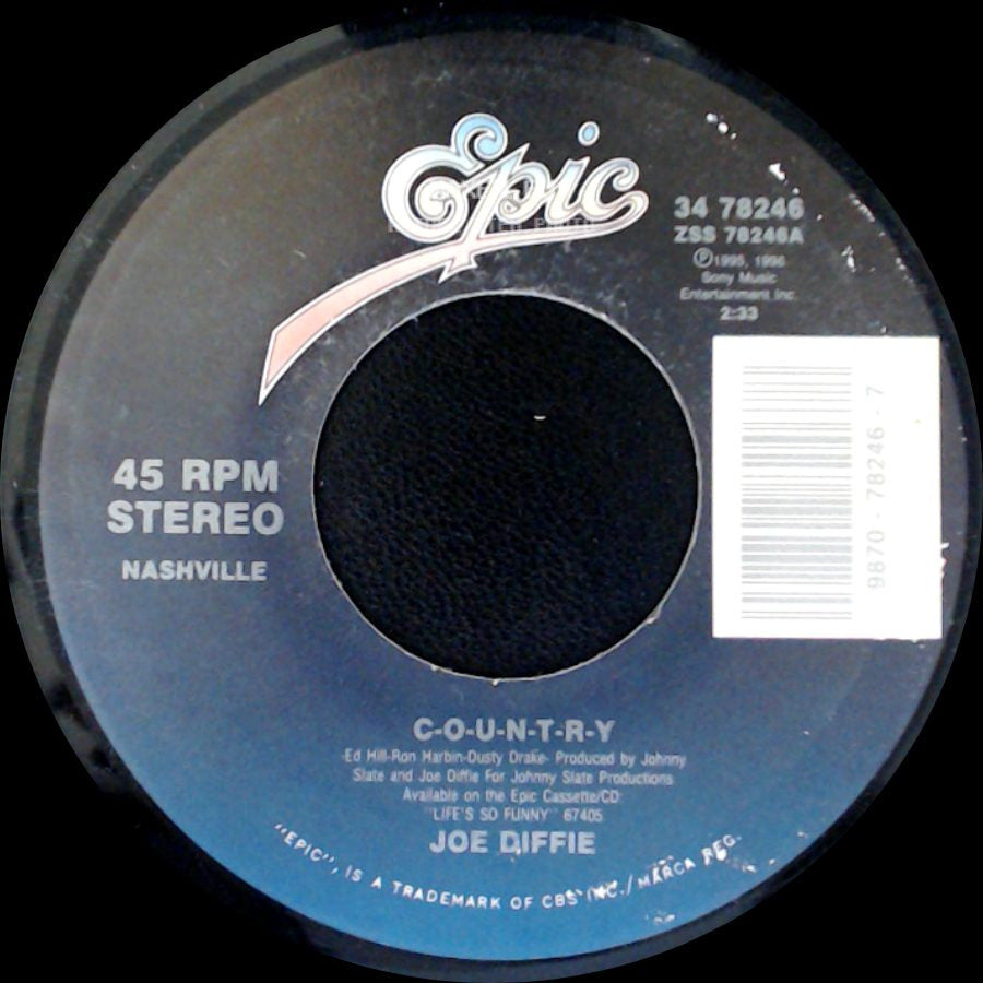 Joe Diffie - C-O-U-N-T-R-Y / Third Rock From The Sun - Extended Dance Mix side A