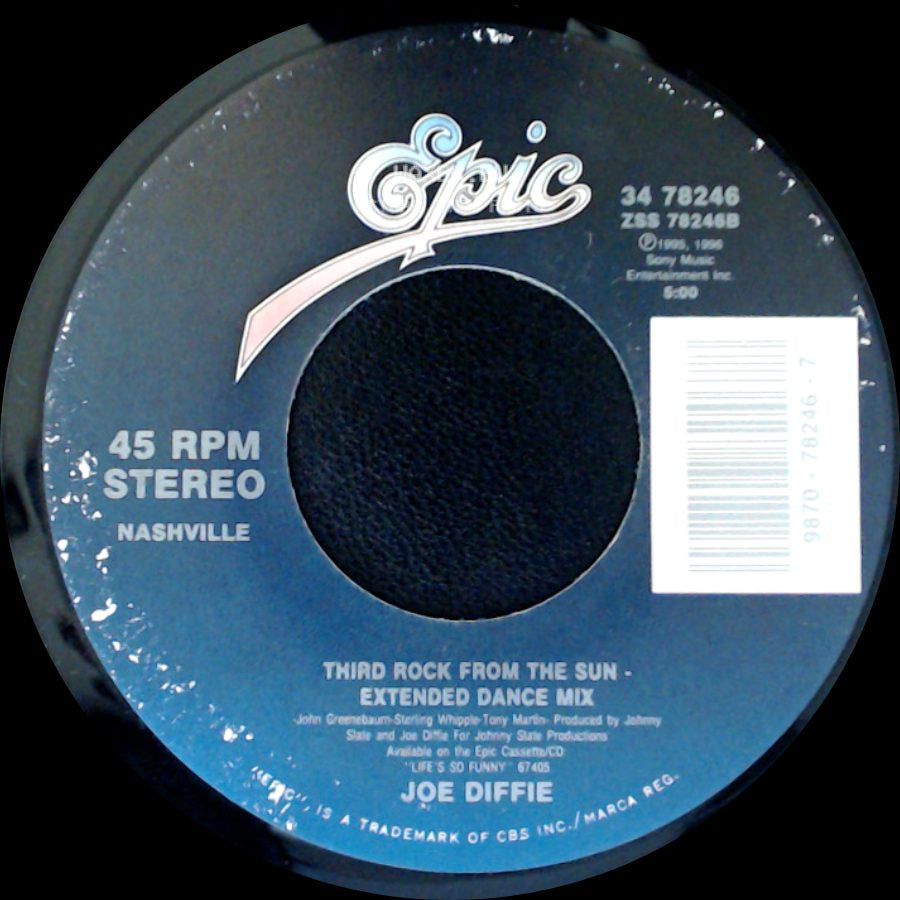 Joe Diffie - C-O-U-N-T-R-Y / Third Rock From The Sun - Extended Dance Mix side B