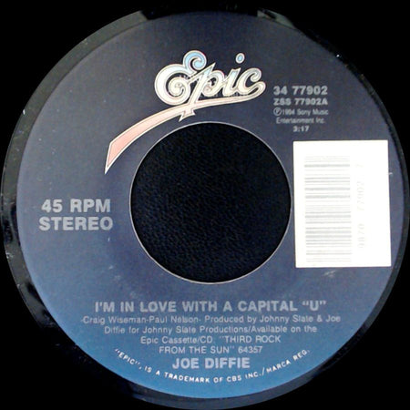 Joe Diffie - Wild Blue Yonder / I'm In Love With A Capital "U" side B