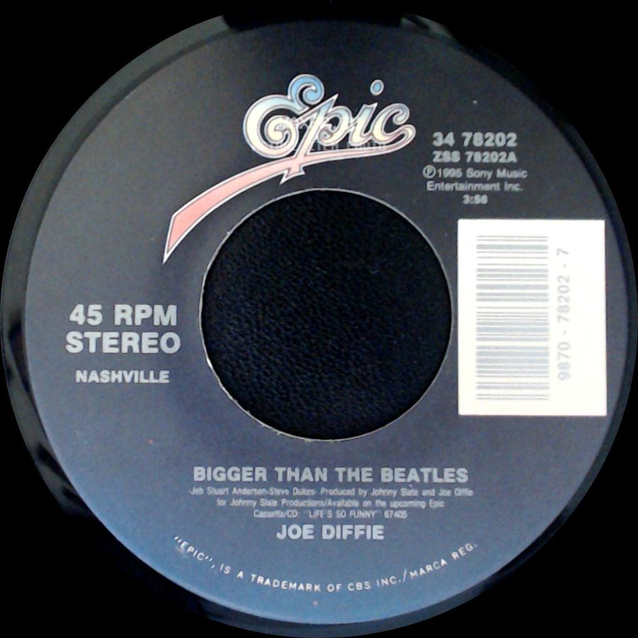 Joe Diffie - Bigger Than The Beatles / Whole Lotta Gone side A