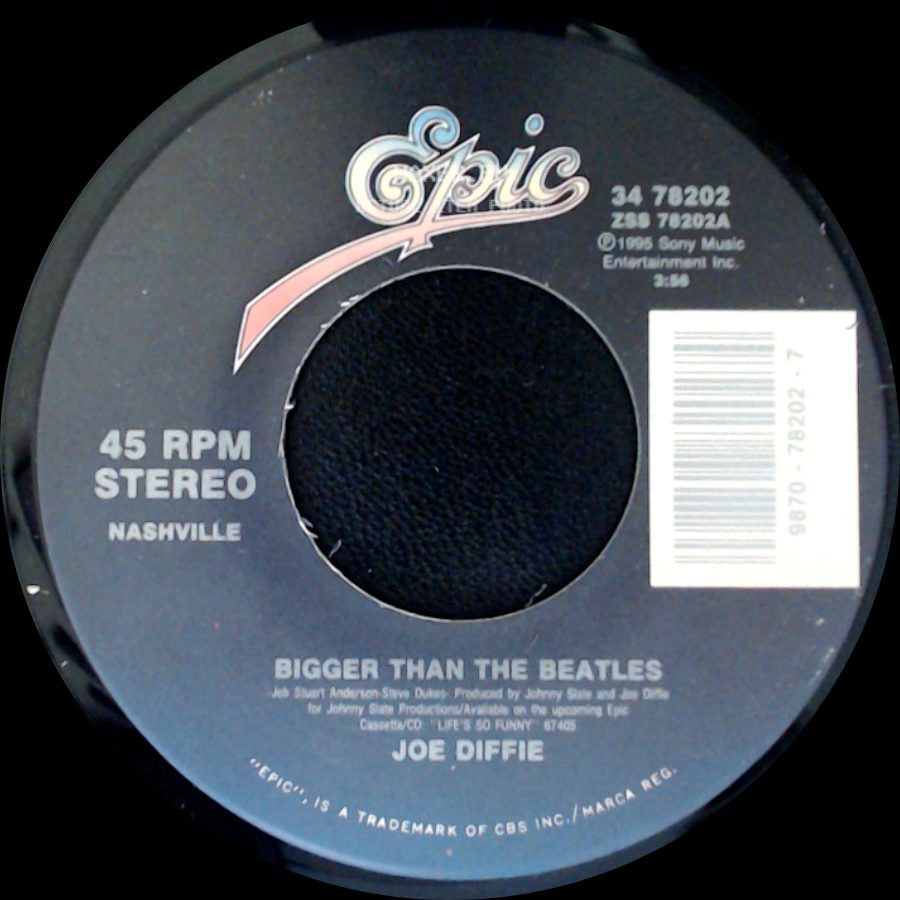 Joe Diffie - Bigger Than The Beatles / Whole Lotta Gone side A