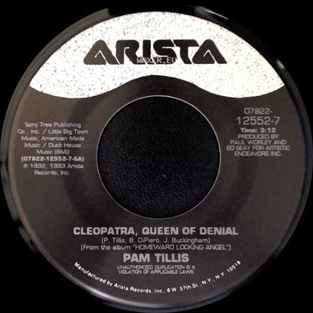 Pam Tillis - Homeward Looking Angel / Cleopatra, Queen Of Denial side B