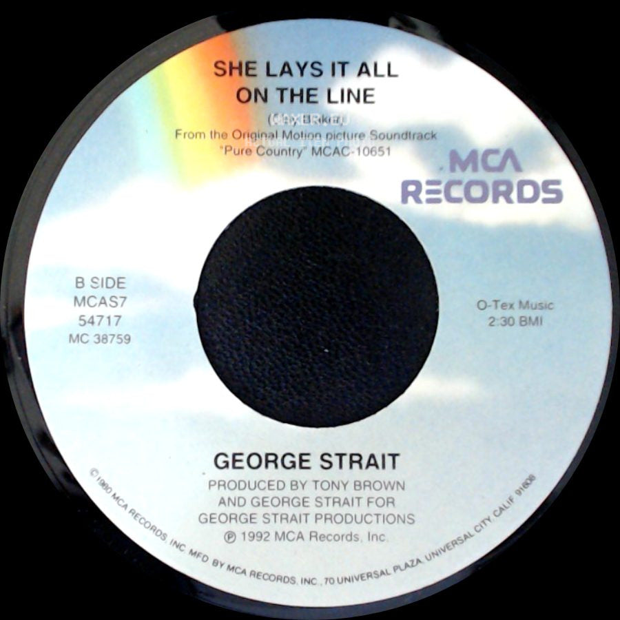 George Strait - Easy Come, Easy Go / She Lays It All On The Line side B