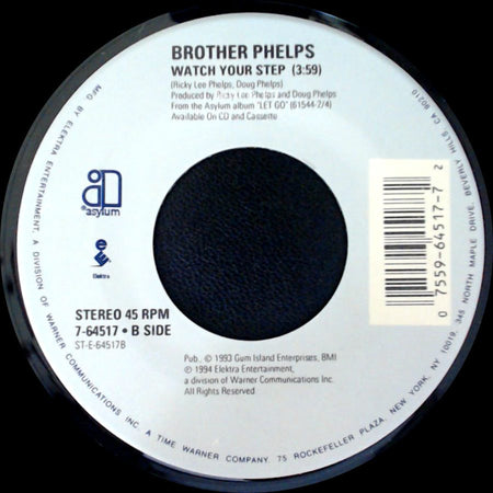Brother Phelps - Ever-Changing Woman / Watch Your Step side B