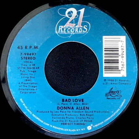 Donna Allen - Serious / Bad Love side B