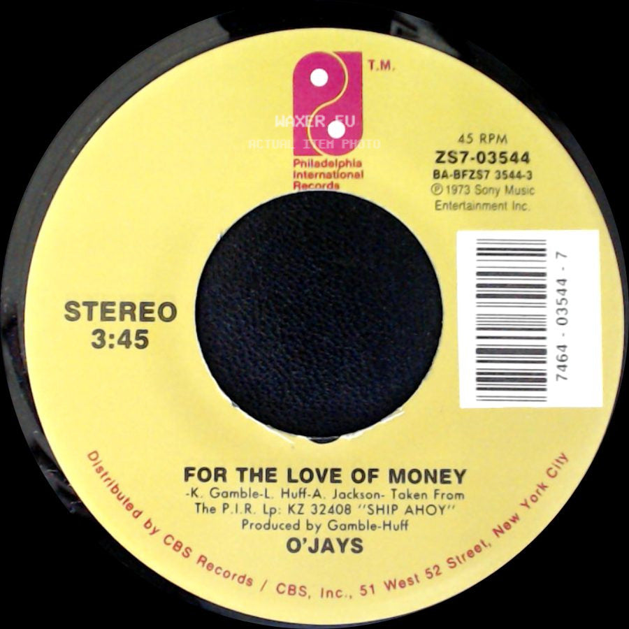 O'jays - For The Love Of Money / People Keep Tellin' Me side A