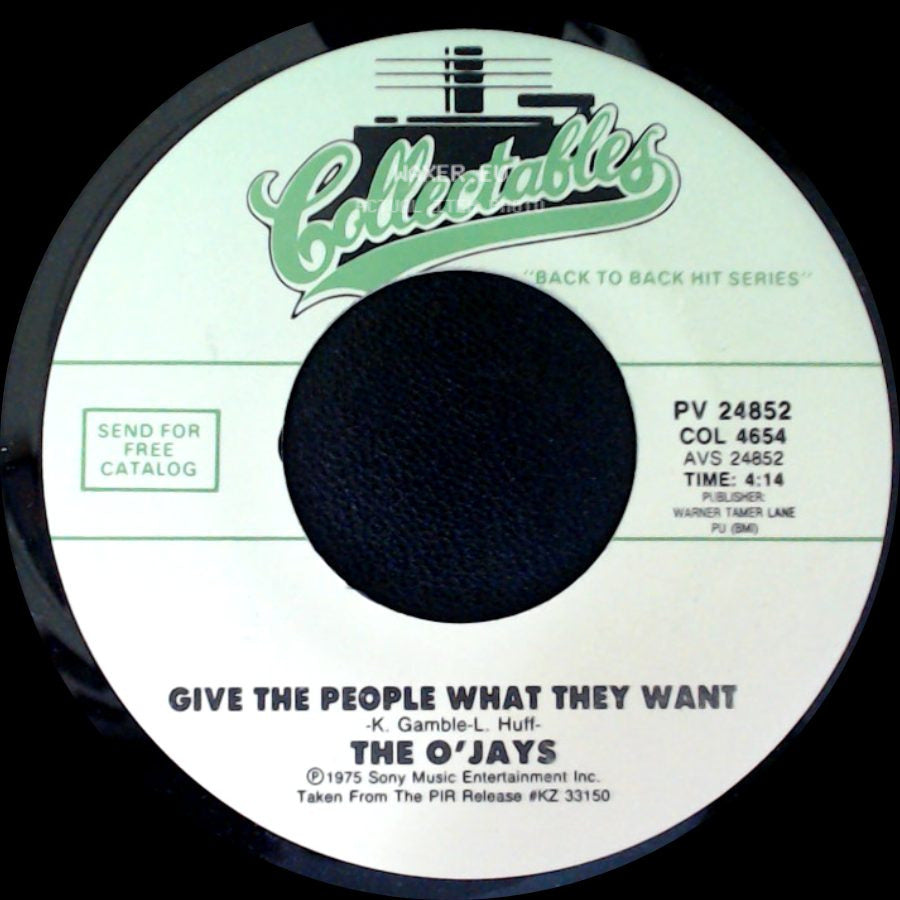 The O'jays - Give The People What They Want / Sunshine Part Ii side A