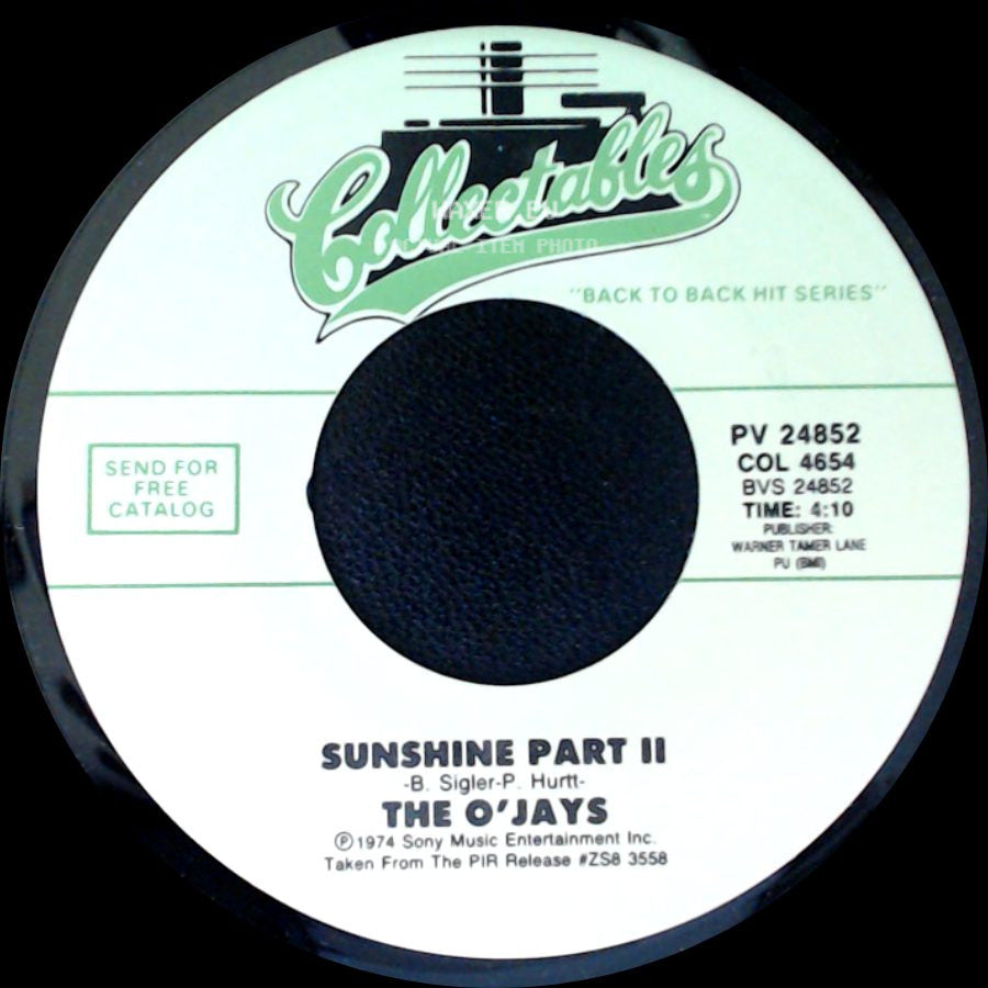 The O'jays - Give The People What They Want / Sunshine Part Ii side B