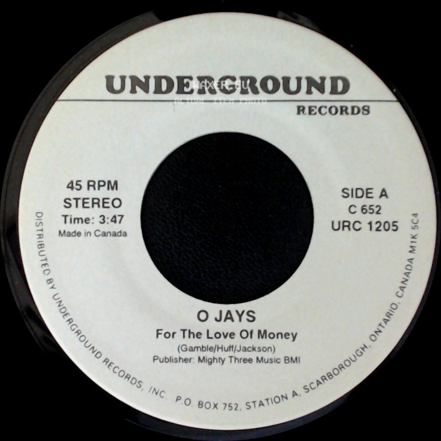 O Jays / M.F.S.B And The Three Degrees - For The Love Of Money / The Sound Of Philadelphia side A