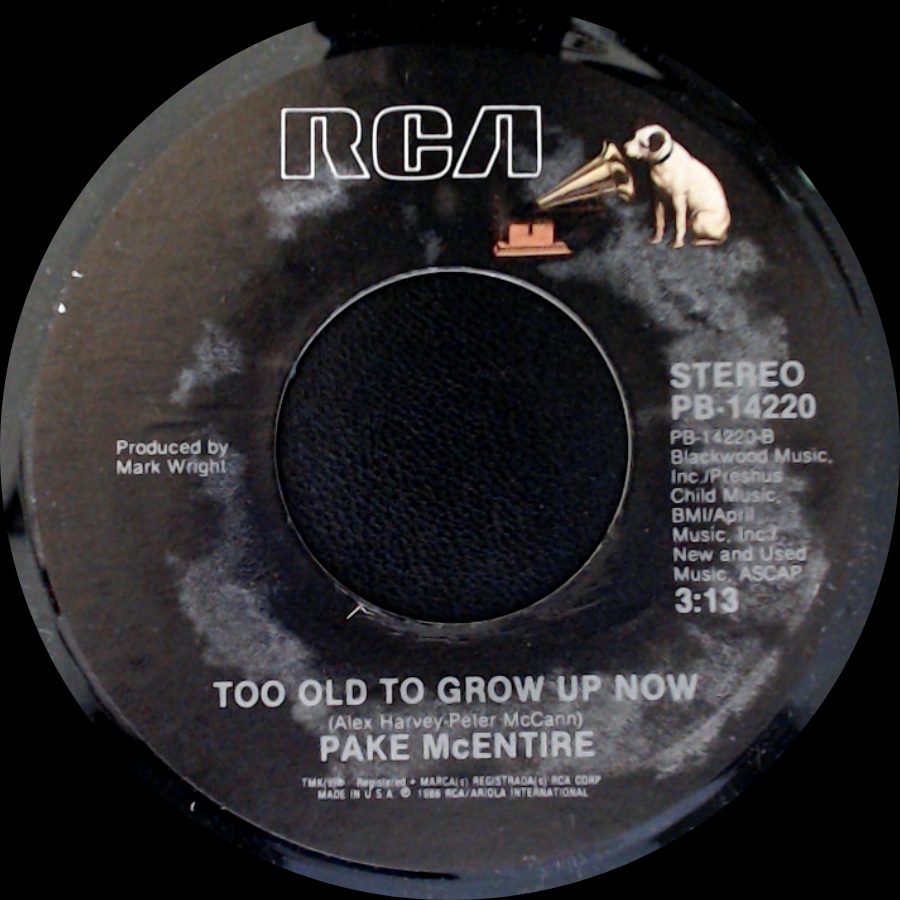 Pake Mcentire - Every Night / Too Old To Grow Up Now side B