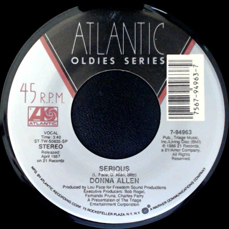 Donna Allen - Serious / Satisfied side A