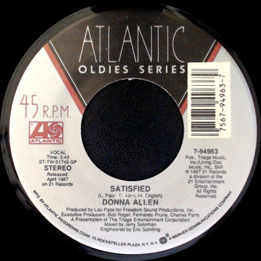 Donna Allen - Serious / Satisfied side B