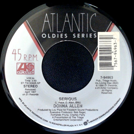 Donna Allen - Serious / Satisfied side A
