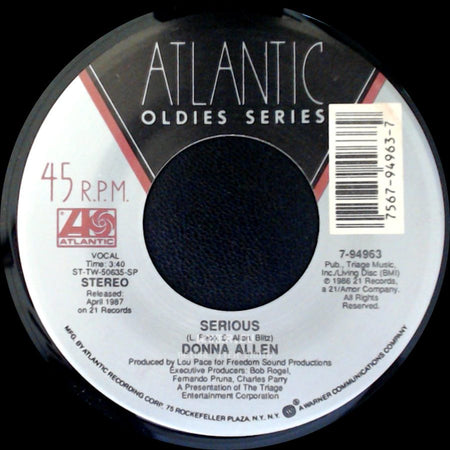 Donna Allen - Serious / Satisfied side A
