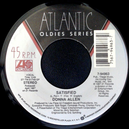 Donna Allen - Serious / Satisfied side B