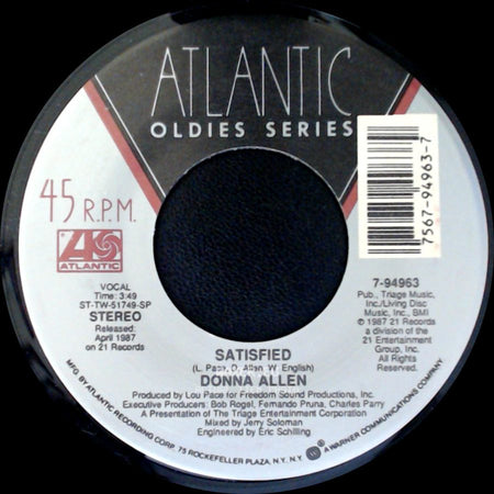 Donna Allen - Serious / Satisfied side B